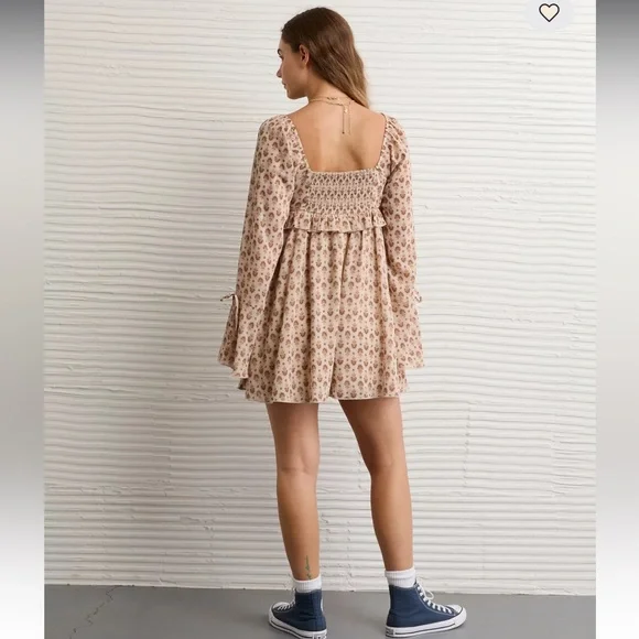 Long sleeve baby doll dress - Picture 2 of 3